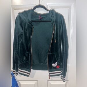 Betsey johnson velour jacket